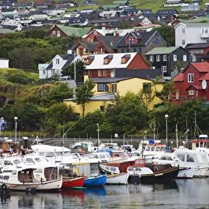 Boats in Torshavn, Faroe Islands, Kingdom of Denmark, Europe