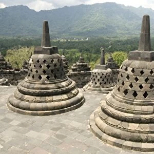 Borobodur Buddhist temple, UNESCO World Heritage Site, Java, Indonesia, Southeast Asia, Asia