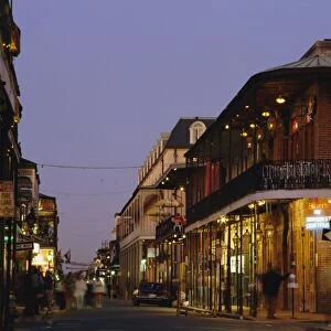 Bourbon Street in the evening