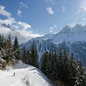 Brevant ski area, Aiguilles de Chamonix, Chamonix, Haute-Savoie, French Alps, France, Europe