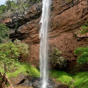 Bridal Veil Waterfall, Drakensberg Mountains, South Africa, Africa