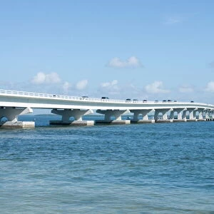 Bridge connecting Sanibel Island to mainland, Gulf Coast, Florida, United States of America