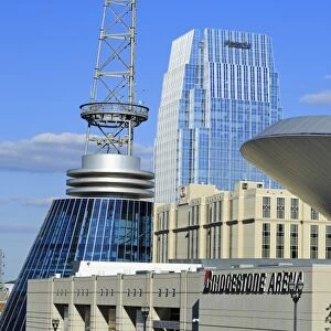 Bridgestone Arena on Broadway Street, Nashville, Tennessee, United States of America, North America