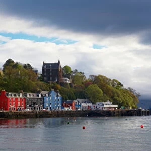 Brightly coloured houses at the fishing port of Tobermory, Isle of Mull