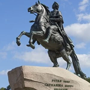 The Bronze Horseman Monument, UNESCO World Heritage Site, St. Petersburg, Russia, Europe