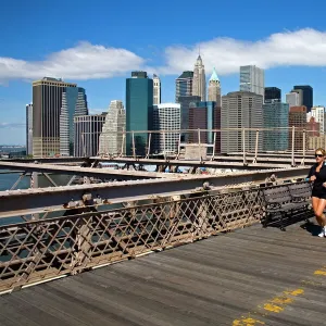 Brooklyn Bridge and Lower Manhattan