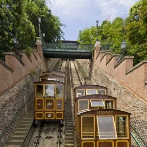 Buda Castle Funicular railway, Castle District, Pest side of the Danube