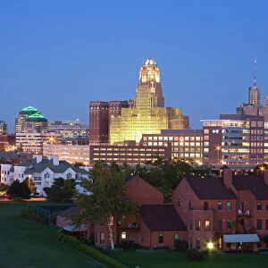 Buffalo City skyline, New York State, United States of America, North America