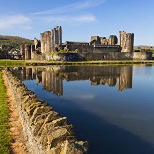 Caerphilly Castle, Gwent, Wales, United Kingdom, Europe