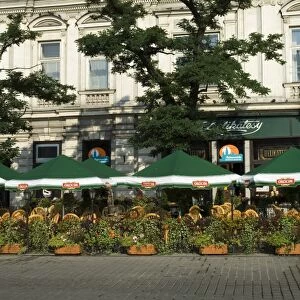 Cafe in the Main Market Square (Rynek Glowny)