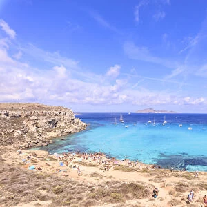 Cala Rossa, Favignana island, Aegadian Islands, province of Trapani, Sicily, Italy