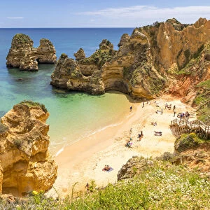 Camilo Beach near Lagos, Algarve, Portugal, Europe
