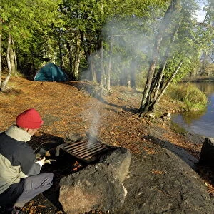 Camp on Malberg Lake, Boundary Waters Canoe Area Wilderness, Superior National Forest
