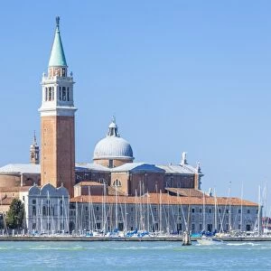 Campanile tower and Church of San Giorgio Maggiore by Palladio, island of San Giorgio Maggiore
