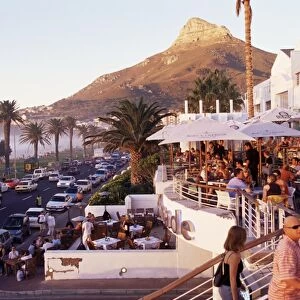 Camps Bay with Lions Head mountain in background