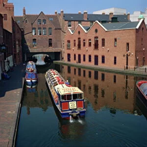 Canal boat trips, Birmingham, England, United Kingdom, Europe