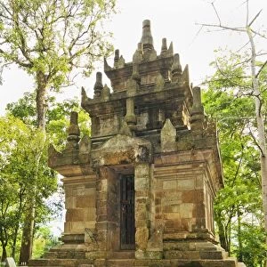 Candi Cangkuang, a small 8th century Hindu temple at Kampung Pulo, near Kecamatan Leles, Garut Regency, West Java, Indonesia, Southeast Asia, Asia