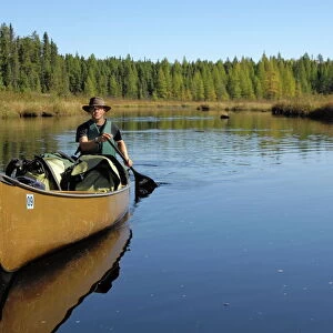 Canoeing on the Louse River, Boundary Waters Canoe Area Wilderness, Superior National Forest