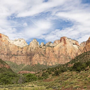 Canyon overlook in Zion National Park, Utah, United States of America, North America