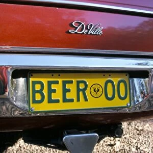 Car registration plate BEER, South Australia, Australia, Pacific