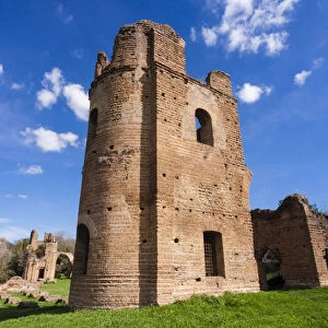 Carceres towers, the circus, Imperial residence of Massenzio, Appian Way, UNESCO World