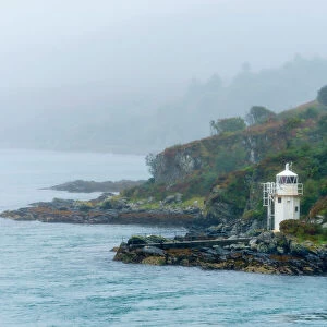 Carraig Mhor Lighthouse, Sound of Islay near Port Askaig, Argyll and Bute, Scotland, United Kingdom, Europe