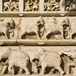 Carvings, Gokul Temple, Udaipur, Rajasthan, India, Asia