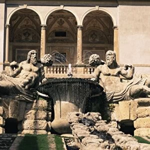 A cascade in the gardens of the Palazzo Farnese