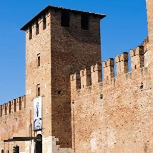 Castelvecchio fortress dating from 1355, Verona, UNESCO World Heritage Site, Veneto, Italy, Europe
