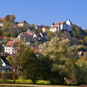 Castle Egloffstein in the Franconian Switzerland, Franconia, Bavaria, Germany. Europe