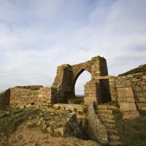 Castle Ruins, Grosnez, Jersey, Channel Islands, United Kingdom, Europe