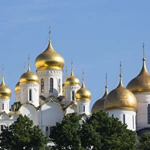 Cathedral of the Annunciation in the Kremlin, UNESCO World Heritage Site, Moscow, Russia, Europe