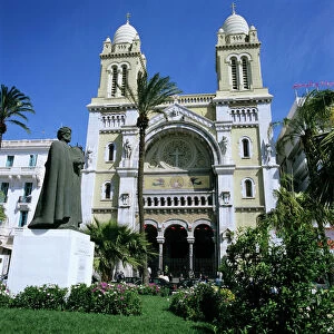 The Cathedral along Avenue Bourguiba, Tunis, Tunisia, North Africa, Africa