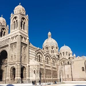 Cathedral of Marseille (Notre-Dame de la Major) (Sainte-Marie-Majeure), Marseille, Bouches du Rhone, Provence-Alpes-Cote-d Azur, France, Europe