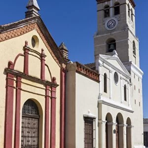 Cathedral and Plaza del Himno, Bayamo, Cuba, West Indies, Caribbean, Central America