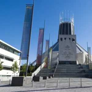 The Catholic Liverpool Metropolitan Cathedral, Liverpool, Merseyside, England