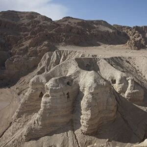 Caves of Qumran in the Judean Desert, near the Dead Sea, Israel, Middle East
