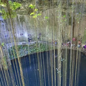 Cenote Ik Kil, near Chichen Itza, Yucatan, Mexico, North America