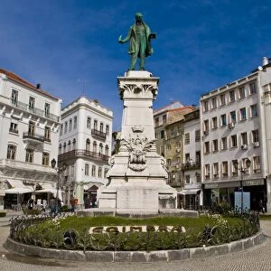 Central square of Coimbra, Portugal, Europe