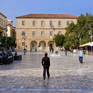 Central square of Nafplio, Peloponnese, Greece, Europe