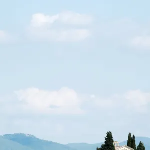 The Chapel of Our Lady of Vitaleta, Val D Orcia, UNESCO World Heritage Site, Tuscany