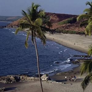 Chapora Fort and beach, Goa, India, Asia
