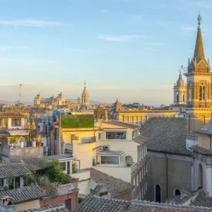 Chiesa di Santa Maria della Pace in foreground, Sant Agnese in Agone beyond, Ponte