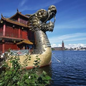 Chinese restaurant, Lake Malaren, Stockholm, Sweden, Scandinavia, Europe