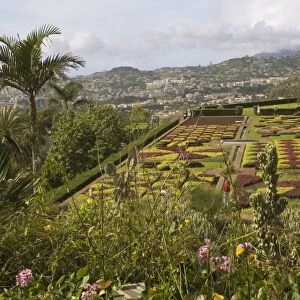 Choreographed garden, Botanical Gardens, Funchal, Madeira, Portugal, Europe