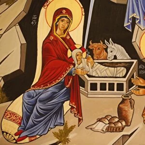 Christmas crib depicting The Nativity, Rome, Lazio, Italy, Europe