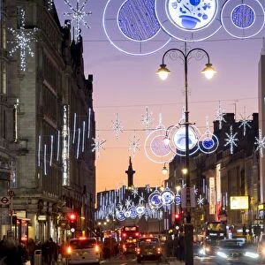 Christmas lights on The Strand, London, England, United Kingdom, Europe