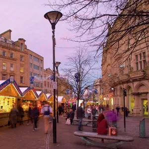 Christmas Market, Sheffield, South Yorkshire, Yorkshire, England, United Kingdom, Europe