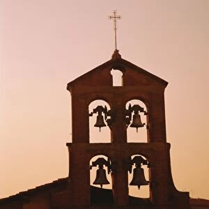 Church bells at sunset