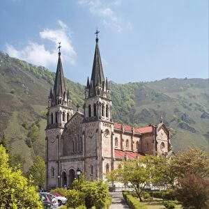 The church at Covadonga, Asturias, Spain, Europe
